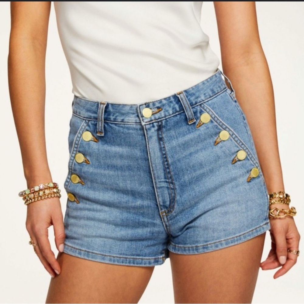Ramy Brook Stylish Blue Denim Women's Shorts
